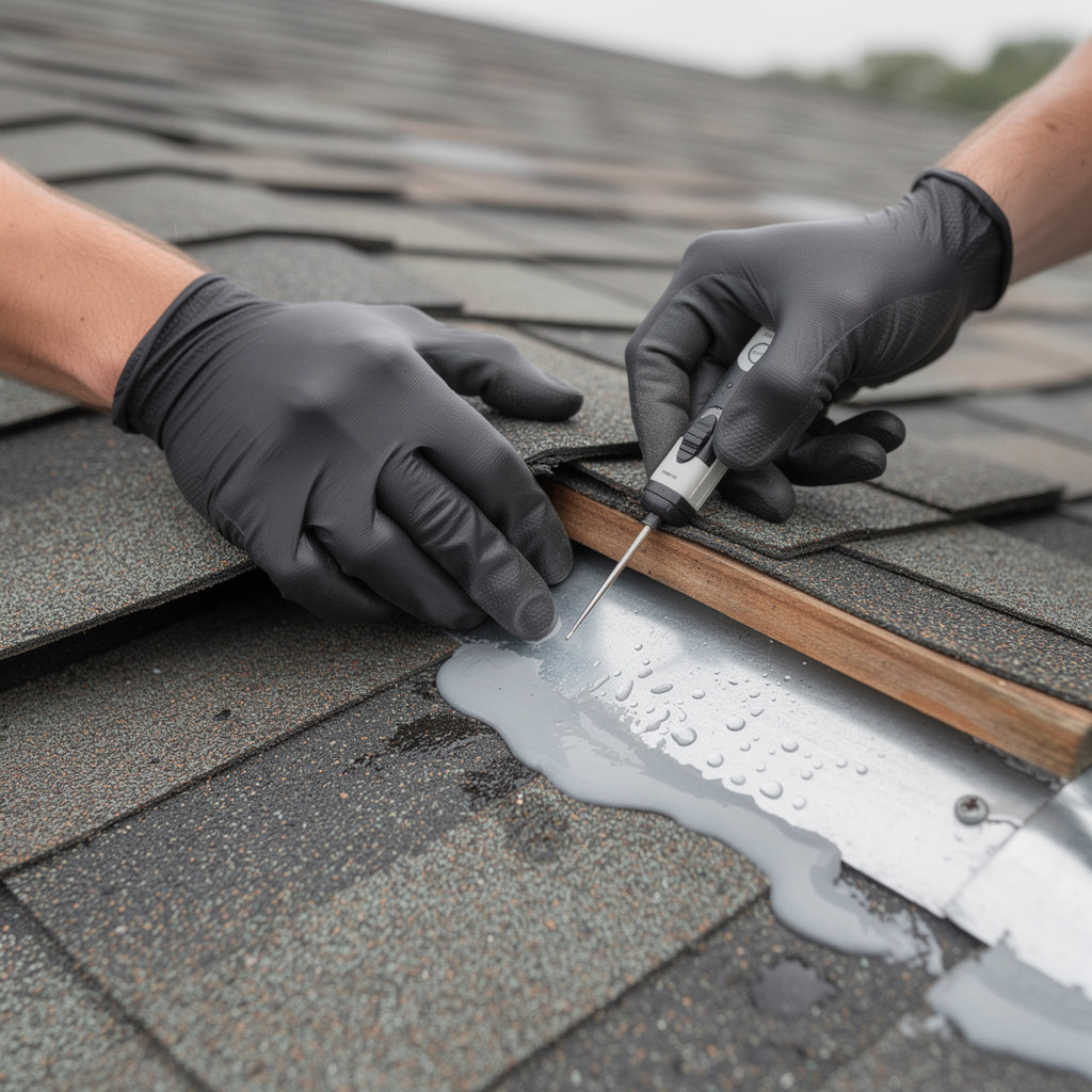 Nashville Roof Repair Experts professional leak detection and repair service on residential roof
